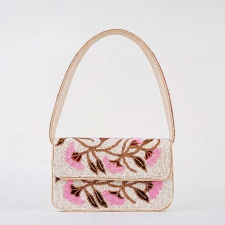 Handmade Vintage Luxury Floral Beaded Shoulder Bag