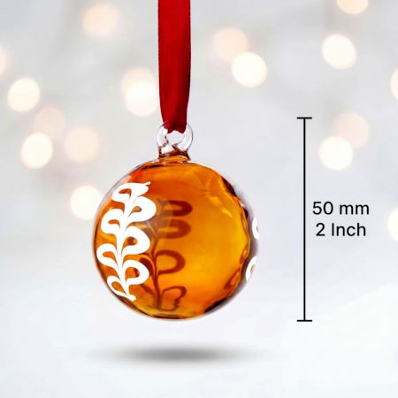 12 Pieces Handcrafted Multicolor Glass Christmas Ornament