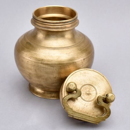 Handmade Ganga Jali Brass Water Pot for Home Decor