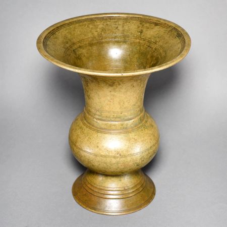 Vintage Handcrafted Brass Padikkam Ritual Vessel