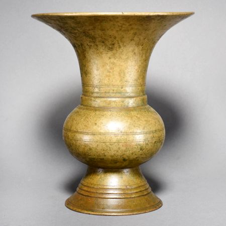 Vintage Handcrafted Brass Padikkam Ritual Vessel