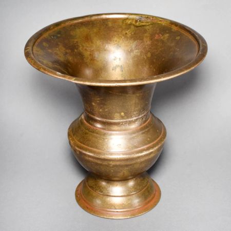 Vintage Handcrafted Brass Padikkam with Flared Rim