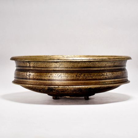 Vintage Handmade Brass Urli for Flower Decoration