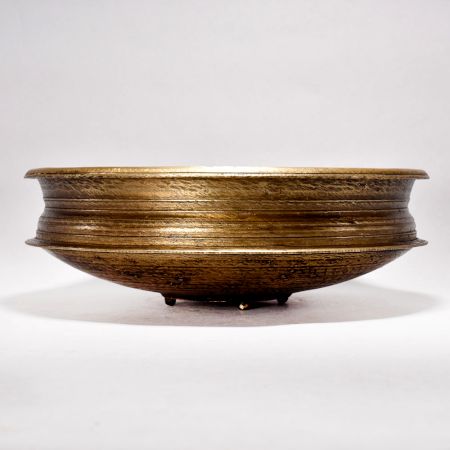 Brass Handcrafted Urli from South India for Decoration