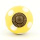 Yellow Dotted Small Ceramic Cabinet Knobs