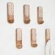 6 Pieces Designer Wooden Adhesive Wall Hooks With Geometric Patterns