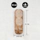 6 Pieces Wooden Decorative Adhesive Wall Hooks