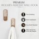 6 Pieces Brown And White Decorative Wooden Adhesive Wall Hooks