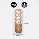 6 Pieces Handcrafted Wooden Adhesive Wall Hooks