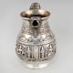 Vintage Silver Elephant Handle Religious Temple Water Pitcher