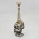 Vintage Silver Gulab Pash with Gold Plated Floral Embellishments