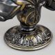 Vintage Silver Gulab Pash with Gold Plated Floral Embellishments
