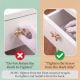 6 Pieces Brass Golden Bow Tie Living Room Cabinet Knobs
