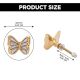 6 Pieces Mother of Pearl and Brass Butterfly Kitchen Cabinet Knob
