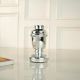 Modern Glass Silver Candle Holder for Home Decor