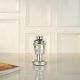 Modern Glass Silver Candle Holder for Home Decor