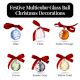 12 Pieces Handcrafted Multicolor Glass Christmas Ornament
