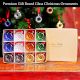 12 Pieces Handcrafted Multicolor Glass Donut Christmas Ornaments