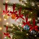 12 Pieces Multicolor Handcrafted Glass Christmas Ball Ornaments