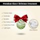 12 Pieces Multicolor Handmade Glass Christmas Ball Hanging Ornaments
