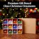 12 Pieces Multicolor Handmade Glass Christmas Ball Hanging Ornaments