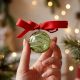 12 Pieces Multicolor Handmade Glass Christmas Ball Hanging Ornaments