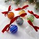 Multicolor Handmade Glass Christmas Ball Hanging Ornaments