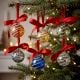 Multicolor Handmade Glass Christmas Ball Hanging Ornaments