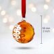 Handcrafted Multicolor Glass Christmas Ornament For Home Decor