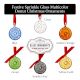Handcrafted Multicolor Glass Donut Christmas Ornaments