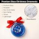 Handcrafted Multicolor Glass Donut Christmas Ornaments