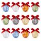 Multicolor Handcrafted Glass Christmas Ball Ornaments
