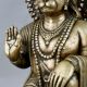 Brass Hanuman Ji Statue in Kneeling Blessing Pose