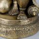 Brass Hanuman Ji Statue in Kneeling Blessing Pose