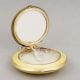 Guilloche Enamel Silver Compact Powder Case Pendant