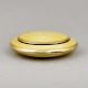 Guilloche Enamel Silver Compact Powder Case Pendant