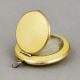 Guilloche Enamel Silver Compact Powder Case Pendant