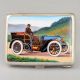 WH&Co Ltd Sterling Silver Enamel Motor Car Cigarette Case