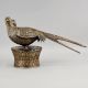 Handcrafted Brass Bird Figurine Decorative Vintage Sculpture