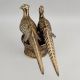 Handcrafted Brass Bird Figurine Decorative Vintage Sculpture