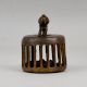 Vintage Brass Foot Scrubber with Elephant Handle