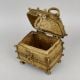 Handcrafted Brass Tribal Storage Chest Vintage Decorative Box