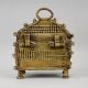 Handcrafted Brass Tribal Storage Chest Vintage Decorative Box