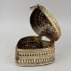 Handcrafted Brass Heart Shaped Jewelry Box Vintage Keepsake