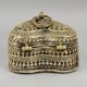 Handcrafted Brass Heart Shaped Jewelry Box Vintage Keepsake