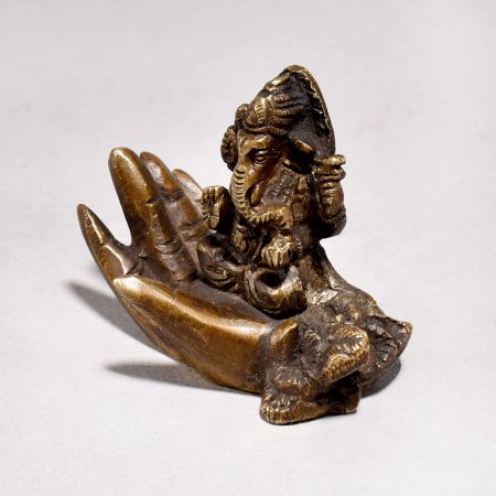 Vintage Finest Brass Lord Ganesha Statue for Prayer Room