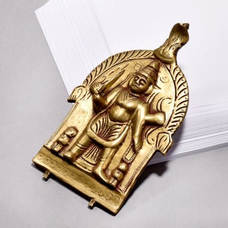 Beautiful Brass Wall Hanging God Plate for Home Decor
