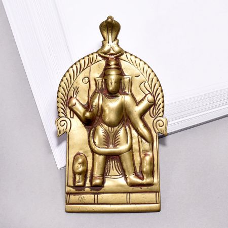 Vintage Finest Brass Wall Hanging God Plate for Decor