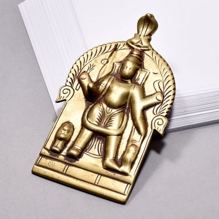 Vintage Finest Brass Wall Hanging God Plate for Decor