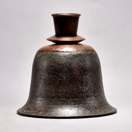 Vintage Copper Metal Hookah Base for Flower Decor